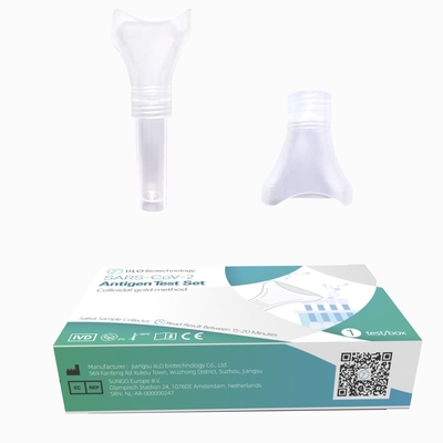 iiLO Plastic SARS-CoV-2 Antigen Self Test Set ชุดเก็บตัวอย่างน้ำลาย 1 ชุดทดสอบ/กล่อง