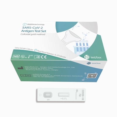 ความแม่นยำ 99% CE SARS-CoV-2 Antigen Self Test Kit 10 Test/Box